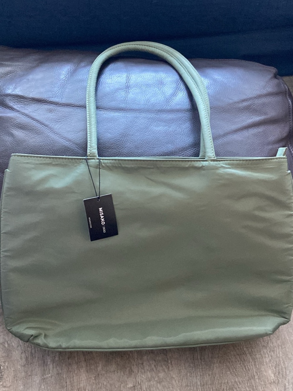 Olive Green Misako Tote Bag